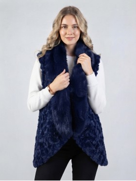 Premium Faux Fur Striped Vest